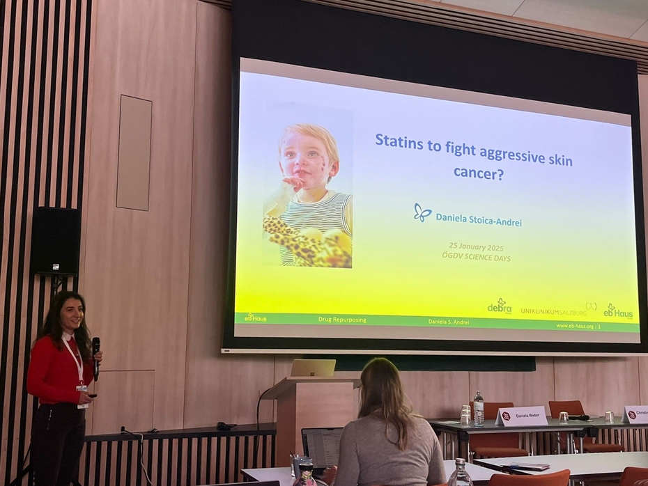 Dr. Daniela Stoica-Andrei präsentiert ihre Forschungsergebnisse